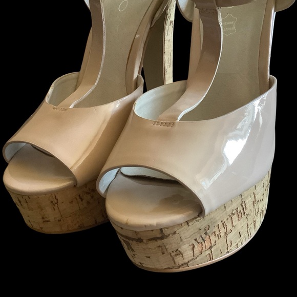 ALDO JESTER NUDE T-STRAP PLATFORM HIGH HEELS/ Size 7.5 - Picture 9 of 15